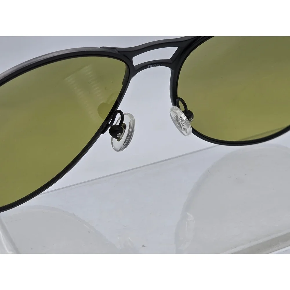 Diesel ODL1009 Sunglasses Men OS Brushed Grey Blue Matte Green Lens - NWT